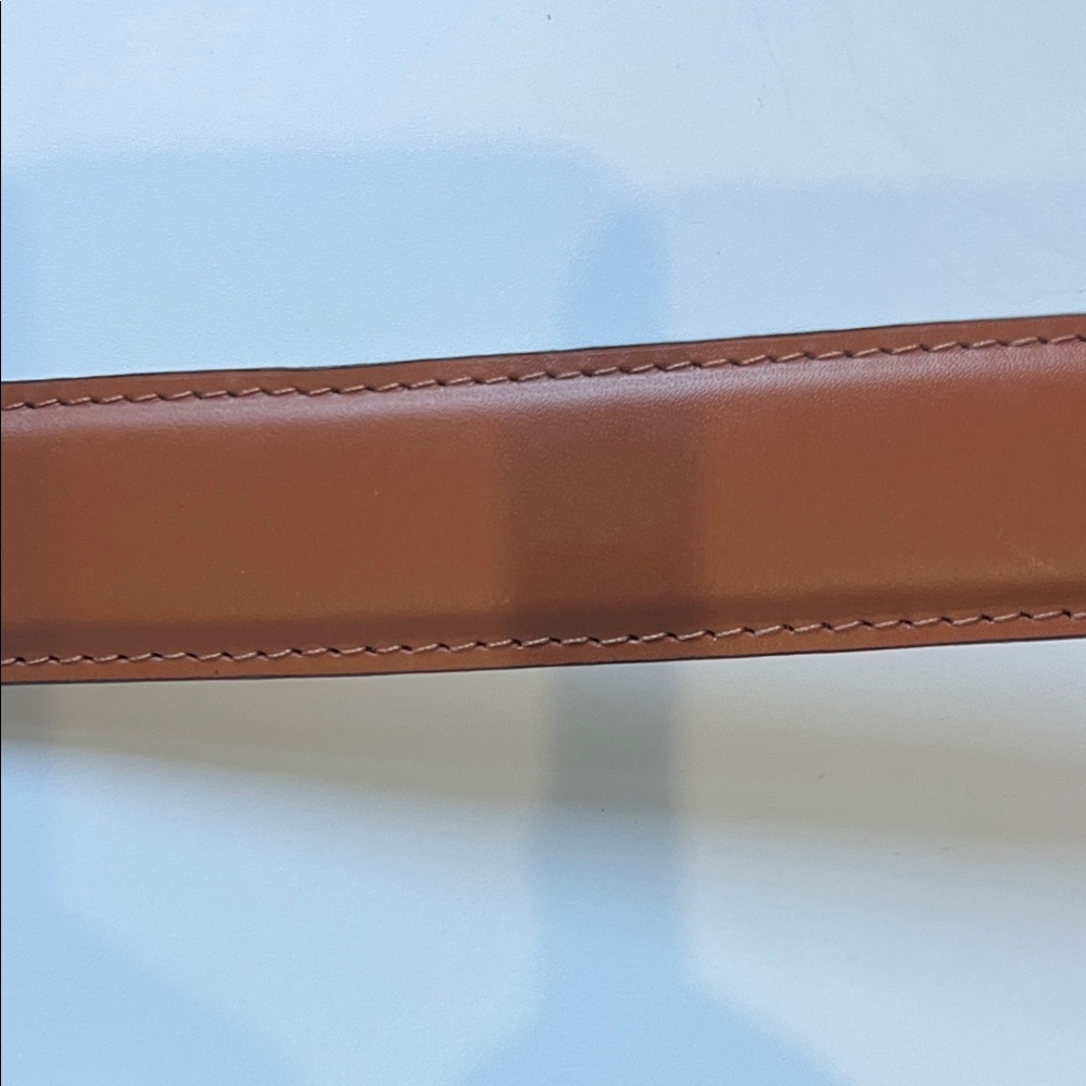Beckett Simonon Tan Leather Belt with Silver Buckle - Picture 7 of 11